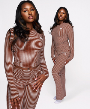 Striped Long Sleeve (brown)