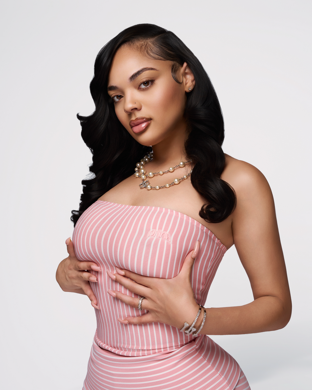 Striped Tube Top (pink)