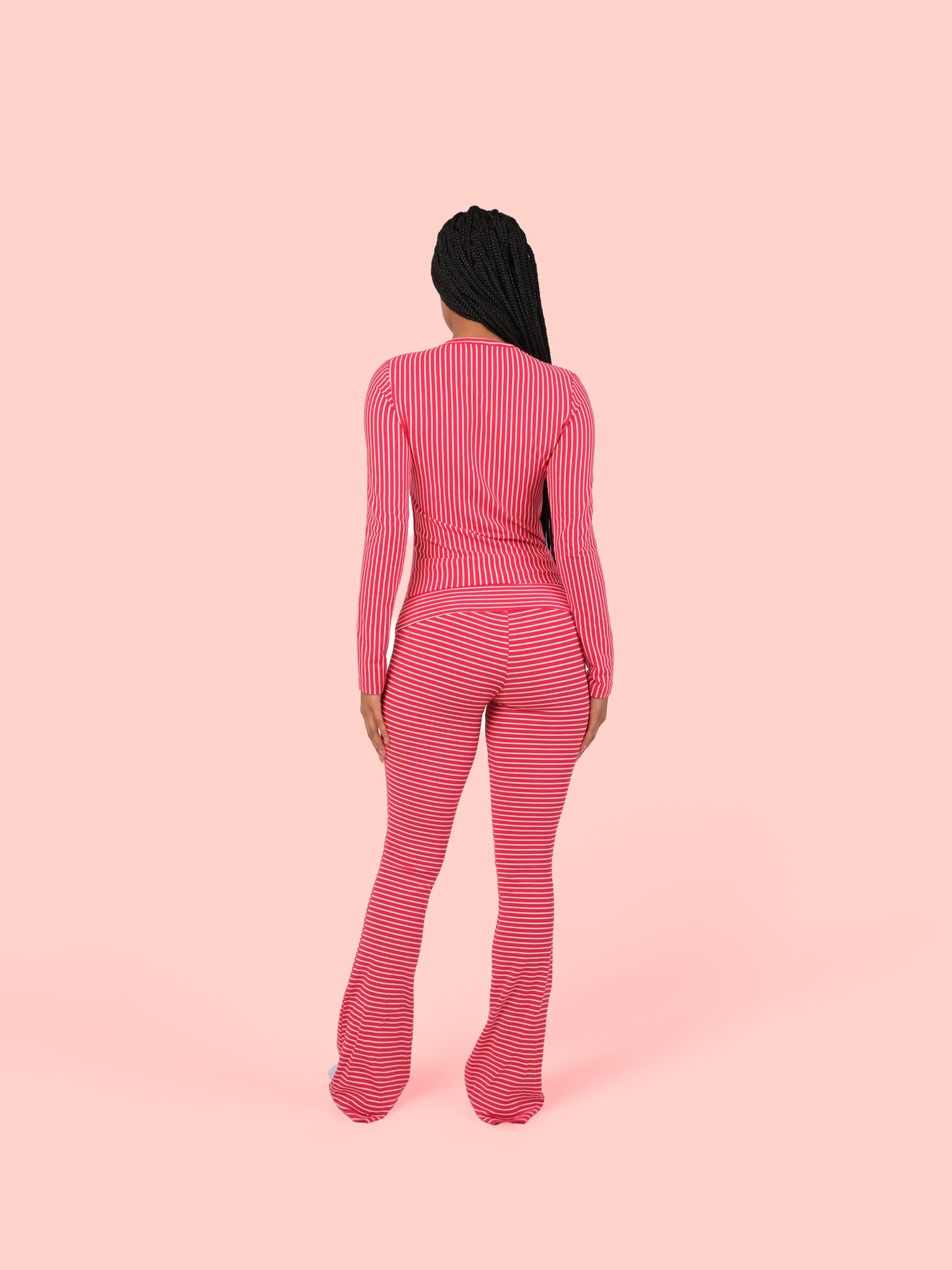 Striped Long Sleeve (Red)