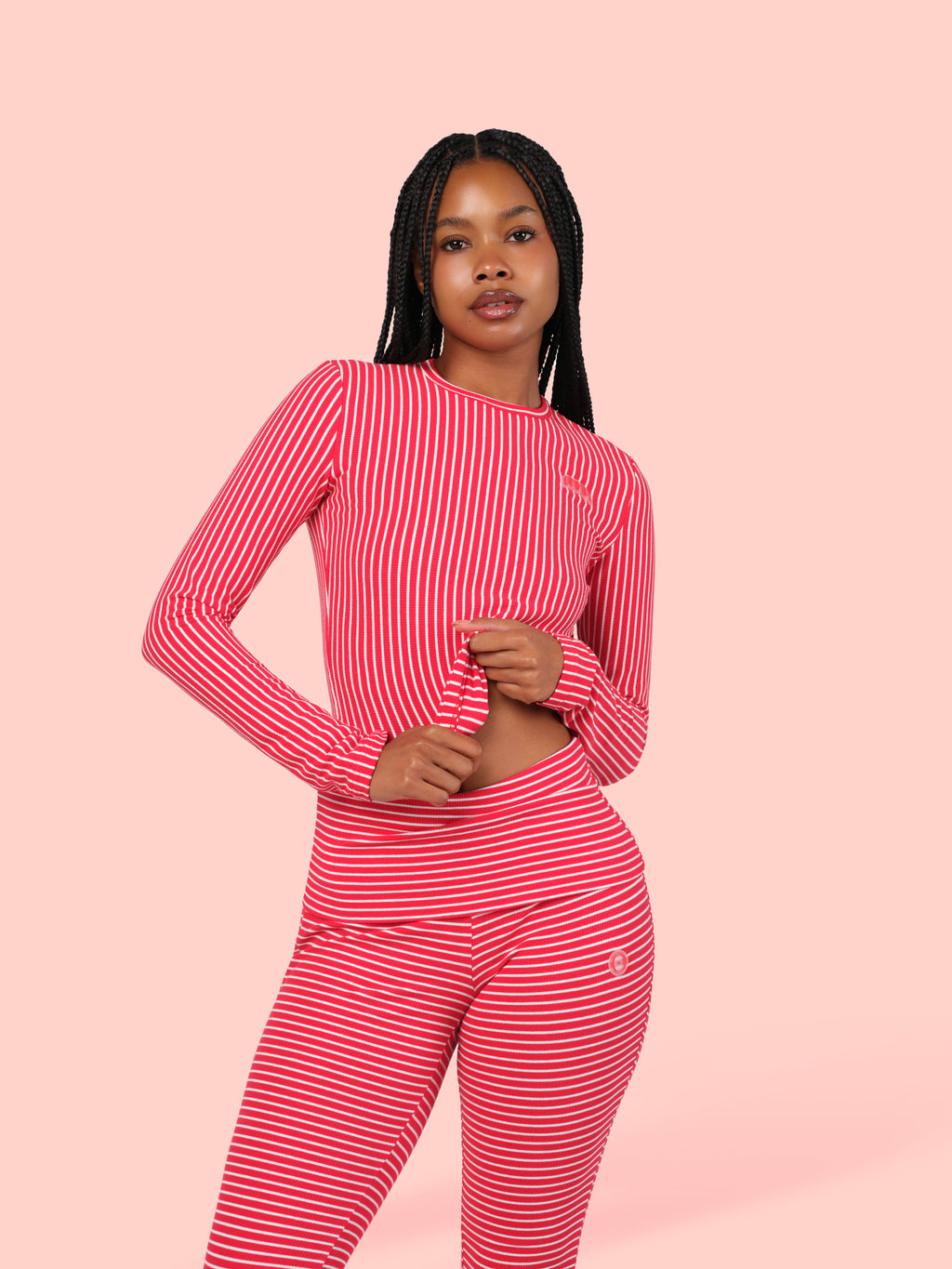 Striped Long Sleeve (Red)